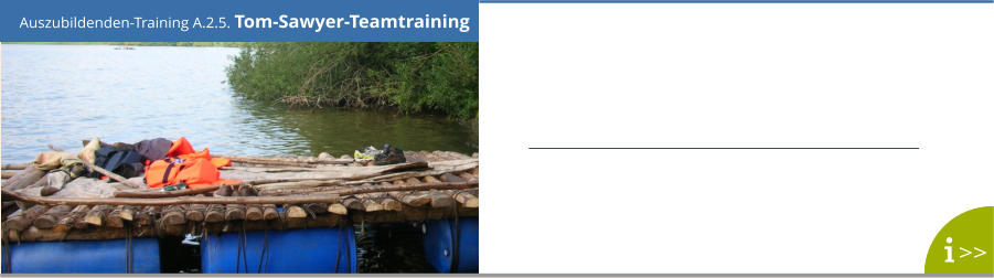 Auszubildenden-Training A.2.5. Tom-Sawyer-Teamtraining  >>